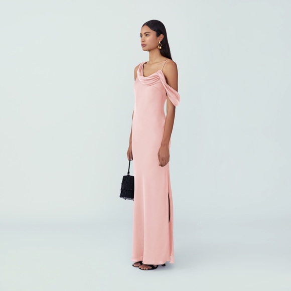 Fame and Partners Francois Dress in Pale Pink Long Evening Gown NWT - Picture 5 of 6